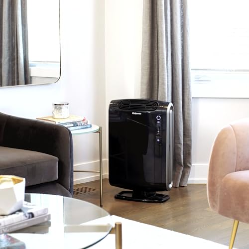 Image of Fellowes AeraMax 290 Air Purifier Mold, Odors, Dust, Smoke, Allergens and Germs with True HEPA Filter and 4-Stage Purification, Large Room 300-600 sq. ft., Black
