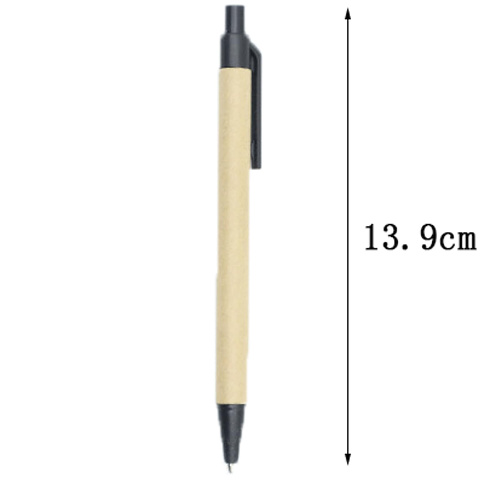 Penna gel con inchiostro gel, 10 pezzi, penna a sfera in plastica, ecologica, penna a sfera in carta kraft, per casa, ufficio, classe, scrittura