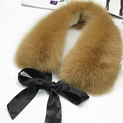 Ladies Stylish Faux Fur Collar Scarf with Satin Ribbon Fake Fur Cape Wrap Shawl Shrug2