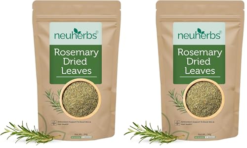 Image of Neuherbs Rosemary Dried Leaves 50g (Pack of 2) | Rich in Antioxidants for Skin & Hair | 100% Natural, No Additives | Ideal for Hair Growth, Seasoning Food, Herbal Tea