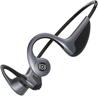 SECFOU 1Pc Fones De Ouvido Para Exercícios Fones De Ouvido Pretos Fones De Ouvido Estéreo Fone De Ouvido De Condução Óssea Fone De Ouvido De Condução Óssea Fone De Ouvido Esportivo Preto