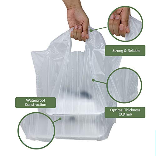 Reli. RL14-11225-100 To Go Bags/Take Out Bags (100 Count) (Large 23 Inch L X 12 Inch W X 12.5 Inch H) Reusable Plastic Bags thumb #1