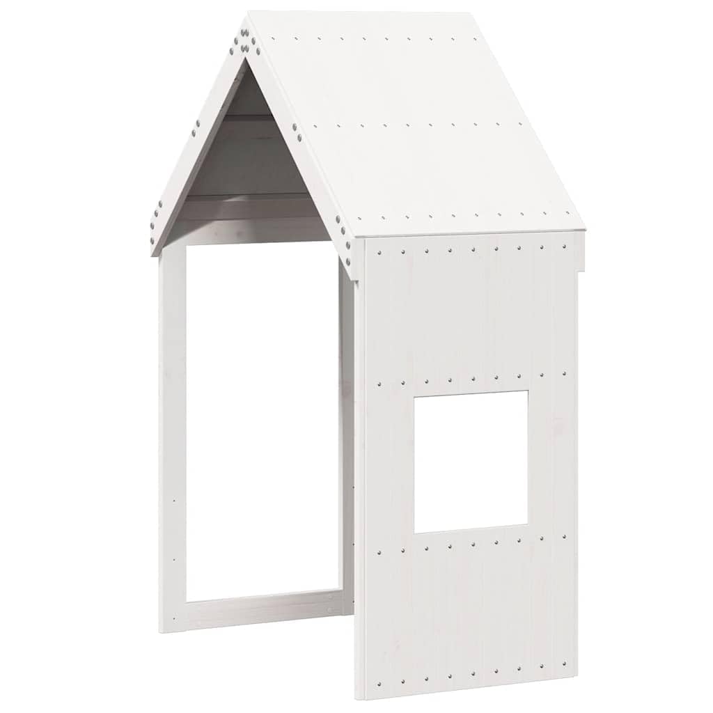 vidaXL Toit de lit pour Enfants Blanc 55x99x139,5cm Bois de pin Massif, Toit de lit, baldaquin de lit pour Enfant, Toit pour lit d'enfant