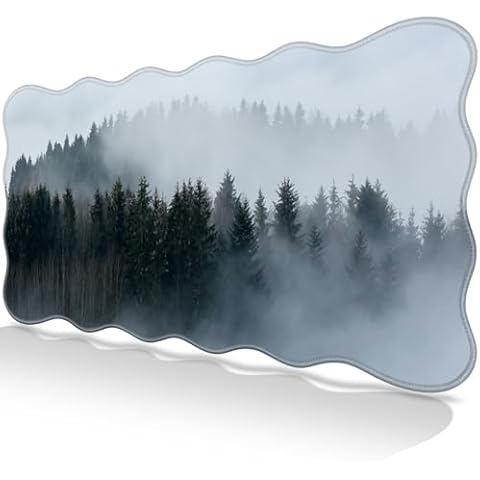 Canjoy Gaming Mouse Pad, Desk Matt for Desktop Wave Design XX Large Extended Desk Mat for Keyboard and Mouse, Cute Big Computer Mousepad with Non-Slip Rubber Base 35.4 x 15.7Inch Cover