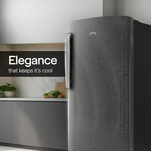 Image of Godrej 185L 5 Star 5 Years Comprehensive Warranty New Launch| 24 Days Farm Freshness | 16L Jumbo Vegetable Tray | Advanced Inverter Technology| Single Door Refrigerator (RD EMARVEL 215EN THI FS ST)