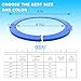 AIVEFEN Trampoline Pad Replacement, 10/12/14/15/16FT Trampoline Spring Cover, No-Hole for Pole Waterproof Trampoline Safety Pad, Trampoline Replacement Parts & Accessories