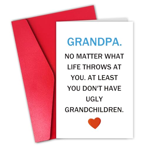 Funny father’s Day Card for Grandpa, Humorous Fathers Day Card, N...