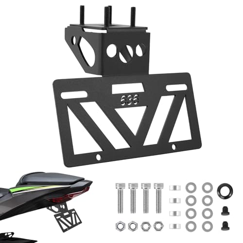 INKUDRI 2026 Ninja ZX6R Fender Eliminator 2025 ZX6R Tail Tidy Fit With OEM & Aftermarket Turn Signals Ninja 636 Fender Eliminator License Plate Bracket ZX-6R 2019 2020 2021 2022 2023 2024 2025 2026