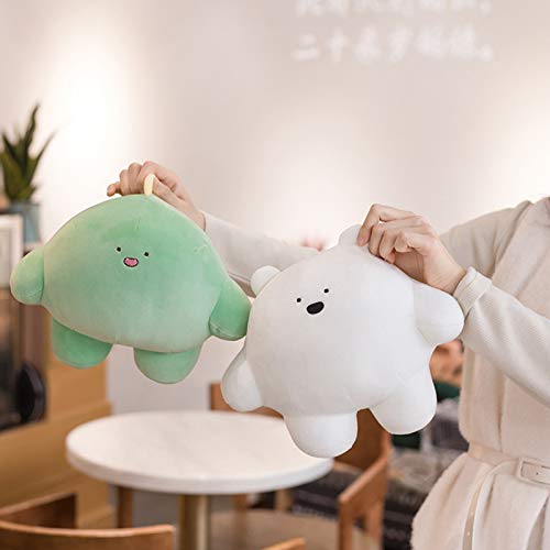 Image of 9 inch Cute Bear Plush Stuffed Animal Body Pillow Fat Cartoon Cylindrical Body Pillows for Kids, Super Soft Hugging Toy Gifts for Bedding, Kids Sleeping Nap Kawaii Pillow