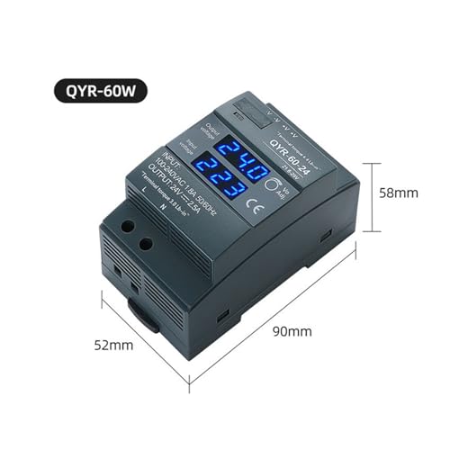 Alimentation commutée numérique rail DIN 12V 24V DC 60W - 3