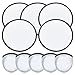 ventilador plegable de rendimiento circular simple portátil redondo mano mujer plegable mano en blanco Imagen de ventilador plegable de rendimiento circular simple portátil redondo mano mujer plegable mano en blanco