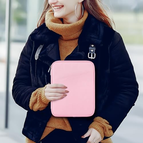 Image of Dadanism 8-9 Inch Tablet Sleeve Bag Carrying Case for iPad mini 7th /6th 8.3 inch, iPad mini 7.9 inch, Galaxy Tab A7 Lite /A9 8.7 inch, Remarkable Paper Pro Move 7.3 inch 2025, Tab M8 8 inch, Tab M9 9 inch, Flowers Pink