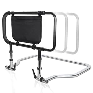 IBVIVIC Opstahulp voor senioren, bedhulp met verstelbare hoogte, hulp bij het in- en uitstappen uit bed met opbergtas, tot 150 kg