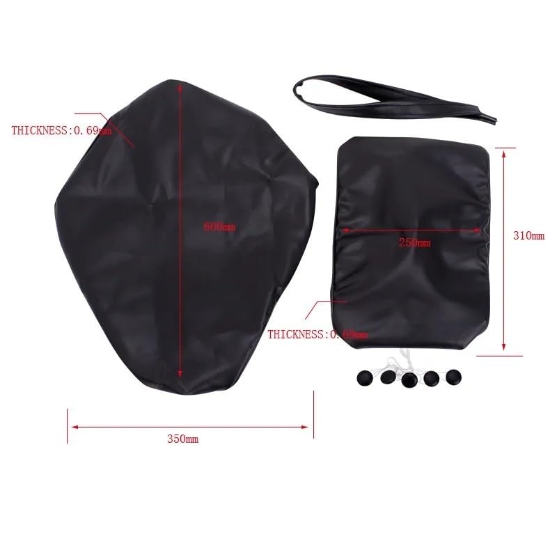 Funda Asiento Moto Cojines de Asiento Funda de PU para Asiento para Steed400 para Steed600 para Steed 400 600 Accesorios para Motocicletas