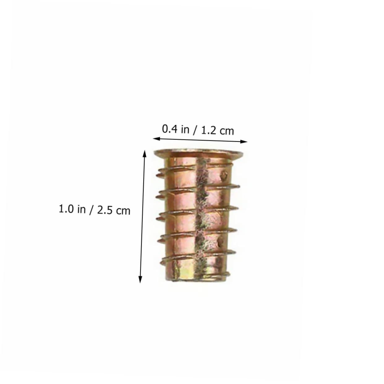 NAMOARLY 230pcs Threaded Inserts Nuts Drive Hardware Nut Self-Tapping -m10 Carbon Steel Furniture Set