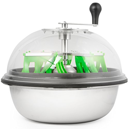 XtremepowerUS 16" Bud Leaf Bowl Trimmer Hand Spin Cut Trimmers Hydroponic Spin Trim