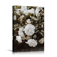 Canvas Wall Art White Fields Bohemian Colorful Floral Group Multicolor Photography - 12x18 inches