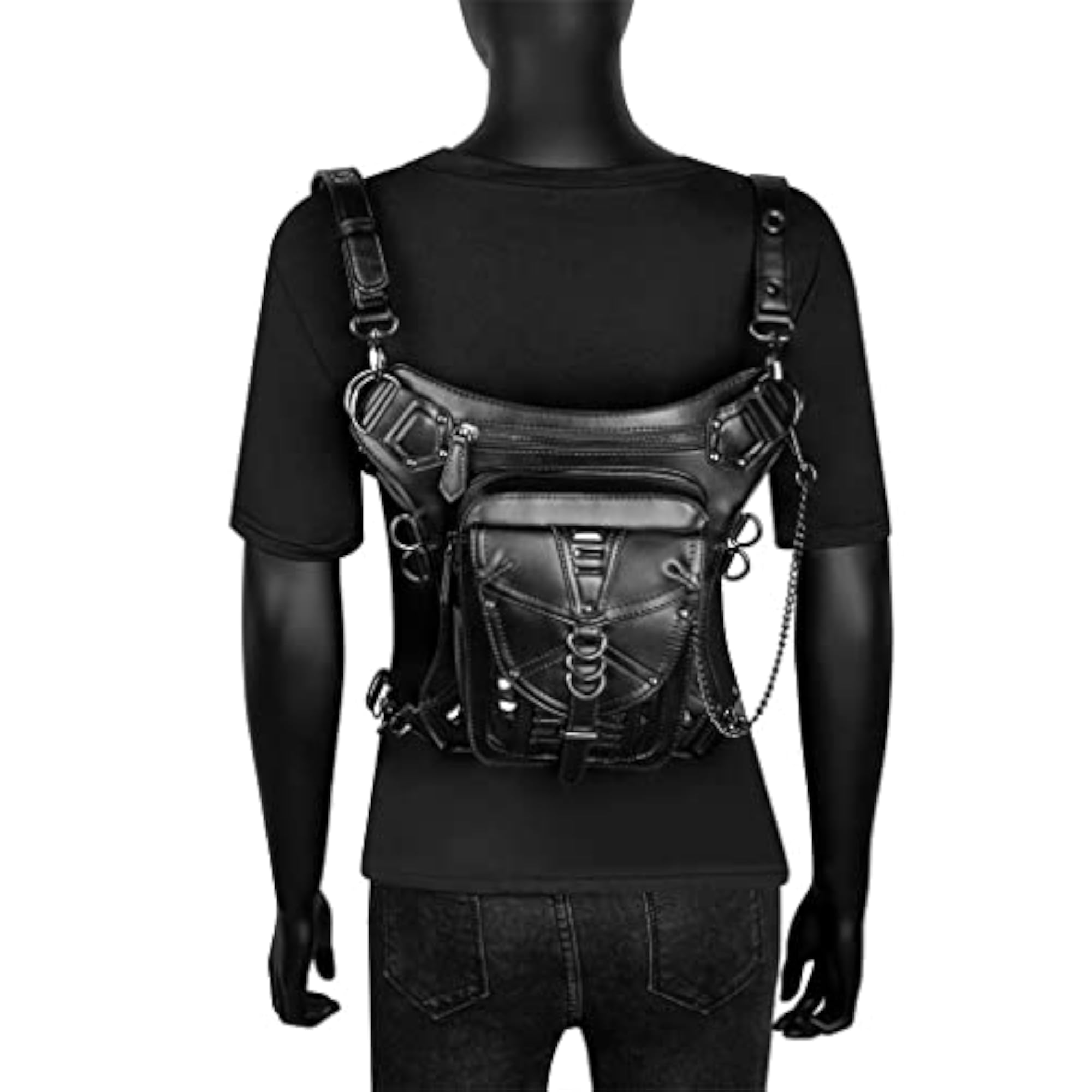 Gothic Steampunk Waist Bag Fanny Pack, Retro Style