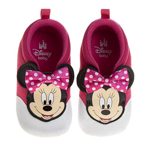 Minnie Mouse Baby Infant Shoes Slipon Walker Sneakers - Pink (3-6 Month)