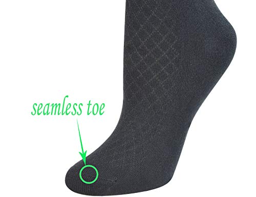 Yomandamor Women's Seamless Knee High Tube Socks Breathable Non-binding Mesh Socks,3 Pairs4