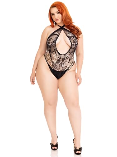 Lingerie Set d'exception Leg Avenue 89313X 00108 noir extensible