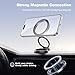 GolbinBox Car Phone Holder for MagSafe [360°Rotation] Metal Design iPhone Car Mount,Folding Car Mount [Detachable Base] Strong Magnetic Phone Holder for Car Dash,for iPhone 17 16 15 14 Pro Max, Gray