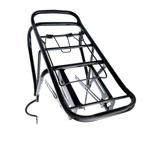 LIOOBO Bike Rear Rack Steel Pannier Carrier with Screws Easy Install Mountain Bicycle Shelf for Luggage Compatible with Various Bags
