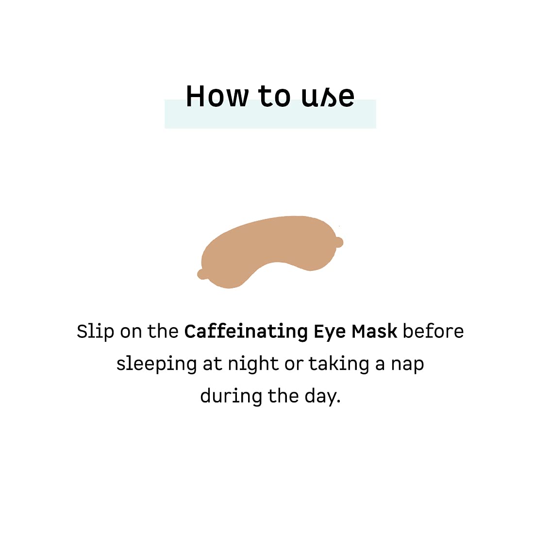 mcaffeine Caffeinating Sleeping Eye Mask, Breathable, Lightweight & Ultra-Comfortable, Gender Neutral & Travel Friendly, Made Of Pure Mulberry Silk - Black - Image 5 thumbnail