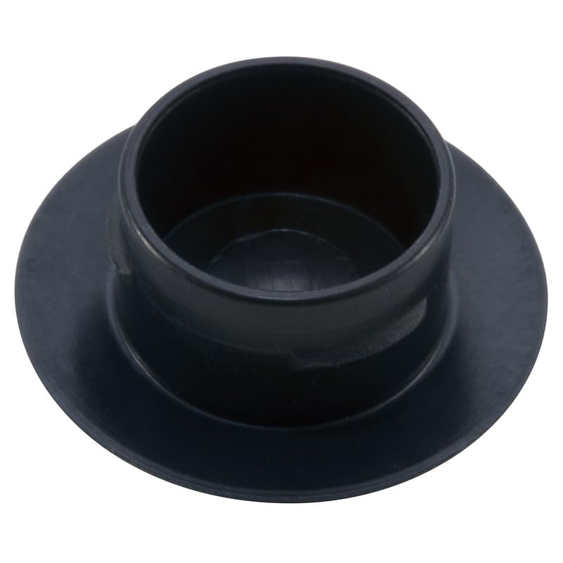 Caplugs PIP-1/4 PIP Series, Plastic Push-in-Plug, LD-PE, to fit SAE Thread Size 1/4", Easy Installation and Removal, Leakage Prevention, Tight Seal, Black, Pack of 40 (99494991)