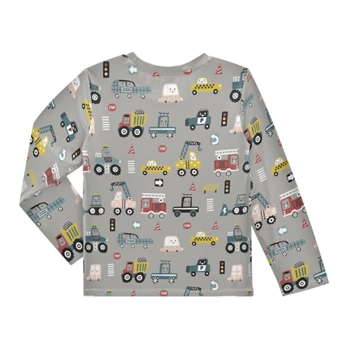Image of CaTaKu Boys Swim Shirt Toddler Rash Guard Long Sleeve Swimsuit for Boys Girls UPF 50+ 3-12T