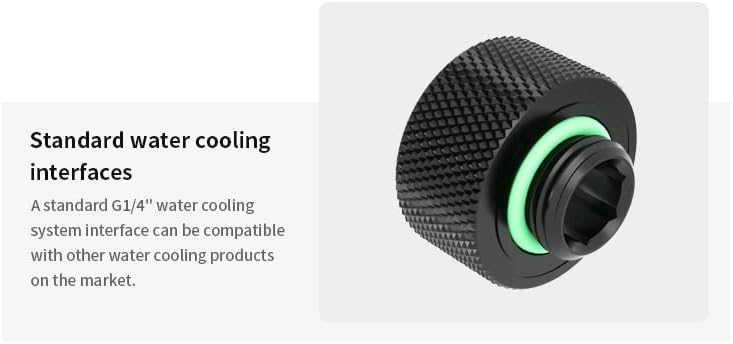 Barrow G1/4 inch offset adapter showing its standard G1/4 inch water cooling interface.