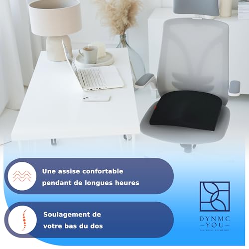 DYNMC you Coussin de Siège d'Extérieur - Rembourrage épais, Grande Surface Assise - Coussin extérieur imperméable, Robuste avec Sac de Haute qualité - Tapis de Sol Camping (Noir, Carré) – vue 7