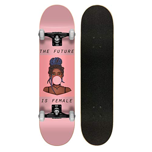 Skate Montado Profissional Cisco Feminino Gum - Abec 7
