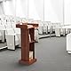 mosegor Holz Podium, Kirche Kanzel mit Verdickt Breiter Leseplattform Rednerpult for Kirche, Vortrag, Schul, Seminar