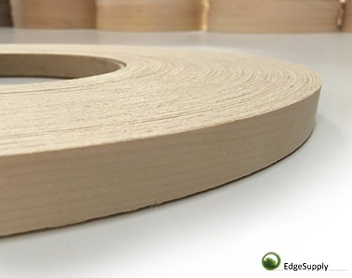 Edge Supply Birch Pre-Finished 13/16" x 50' Roll Preglued, Veneer Edge Banding, Flexible Wood Tape, Easy Application Iron On with Hot Melt Adhesive. Clear UV Laquer Finish Wood Edging - Image 3
