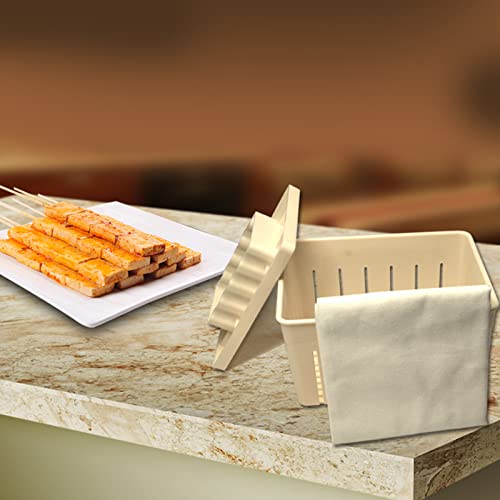 Foto von Tofu Press Form DIY Hausgemachte Tofu -Maker Pressing Schimmelkit Küche Werkzeuge hausgemachter Tofu Maker Press Formplastik Kunststoffmaterial