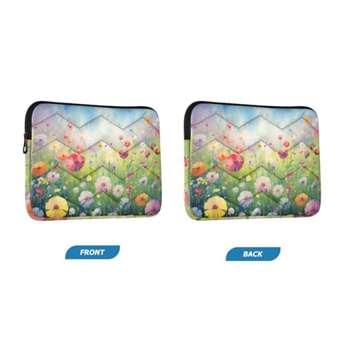 Funda para portátil con flores coloridas para 13-14 pulgadas miniatura 2