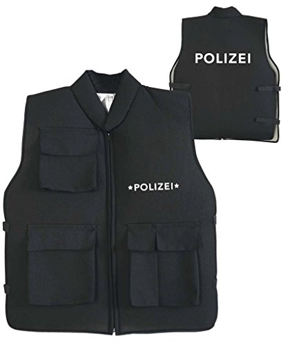 Preisvergleich Produktbild KGU110636 Polizei Einsatzweste schwarz Gr. 128