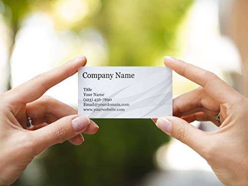 Premium Personalized Business Cards 3.5\" x 2\" - 100 Cards - 14Pt, Recycled, 28PT Business Cards - All Business Designs - 40+ Designs - 100% Made in the U.S.A. - Same Day Shipping (Tribal Gray)