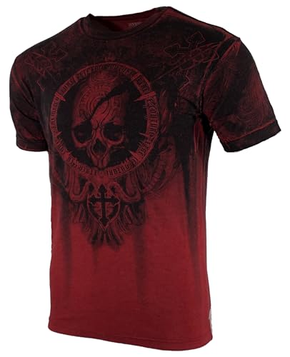 Xtreme Couture Affliction Men's T-Shirt Shadow Walker Red3