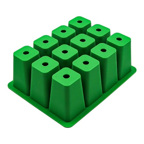 Tiardey 2pcs Garden 18x 14 x 6.5cm Cell Bedding Plant Pack Tray Inserts for Full Size Seed Trays Reusable Germination Tray - Image 3