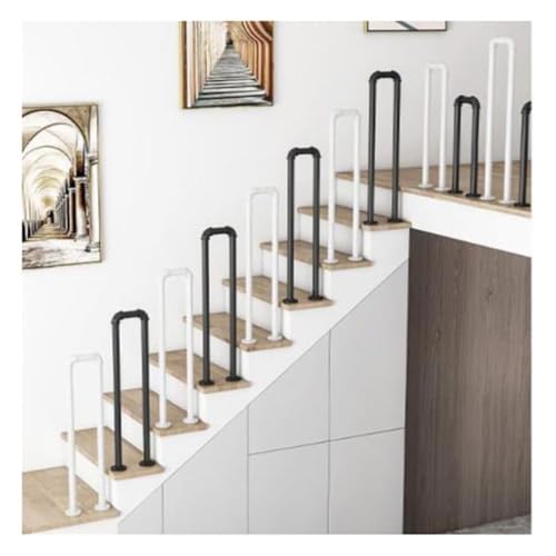 Rampe d'escalier en forme de U pour 1 marche extérieure glissante ou perron