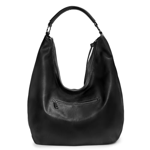 Image of Hobo Shoulder Bag Soft Leather Tote Purse with Adjustable Crossbody Strap Handbag for Work, Travel and Daily Use