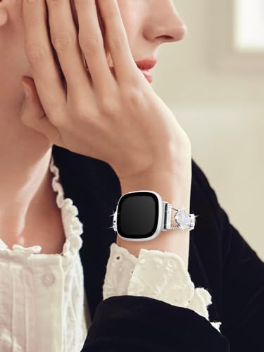 Correa metálica para Fitbit Versa 4 / Sense mujer miniatura 6