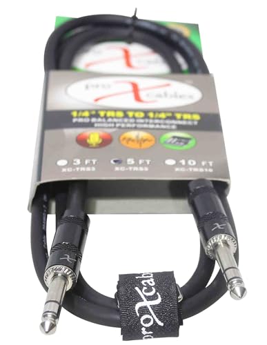 Câble audio TRS-M équilibré 1,5m Prox XC-TRS05 haute performance pour studio et scène