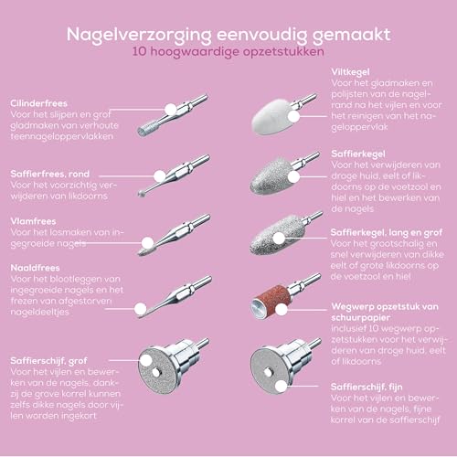 Beurer MP 62 Elektrische nagelfrees – 10 opzetstukken - View 5