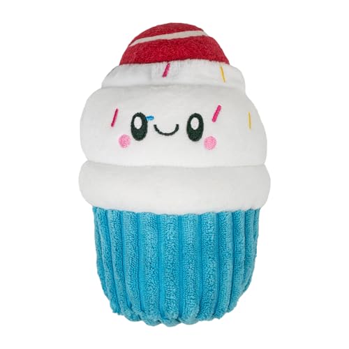 Juguete de Peluche 2 en 1 con Sonido para Perros, Diseño Cupcake