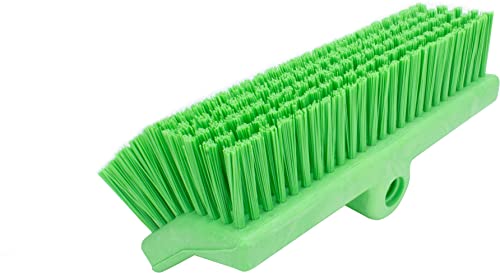 Image of SPARTA 40423EC75 Plastic Floor Scrub Brush, Wall Brush, Equipment Brush With Nonabsorbent Bristles For Industrial Kitchens, Hospitals, Commercial Cleaning, 4 Inches, Lime