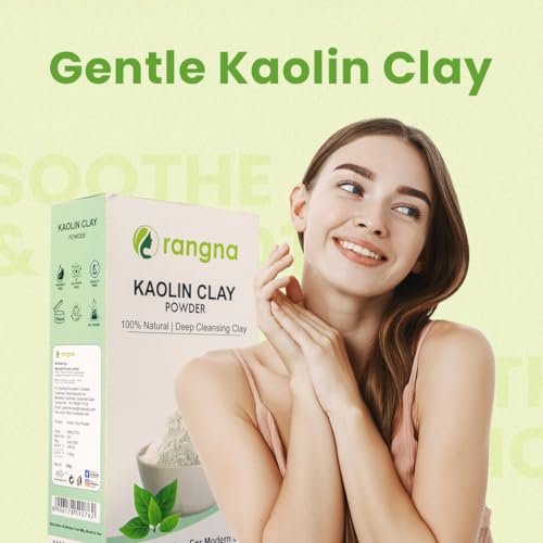 Image of Natural Kaolin Clay Powder | China clay - For Acne, Blackheads And For Glowing Skin 100g