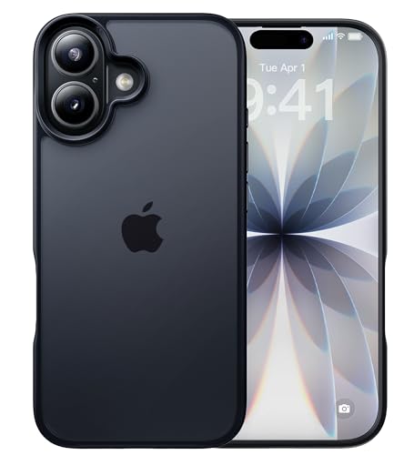 CASEKOO Armor Shockproof Designed for iPhone 17 Case [16FT Military Grade Protection] Matte Finish Protective Phone Case Anti-Fingerprint Thin Slim Hard Cover for iPhone 17 - Black